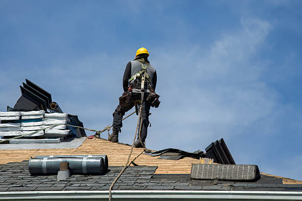 Professional Gutter Installation technician working in Pennsylvania Furnace, PA